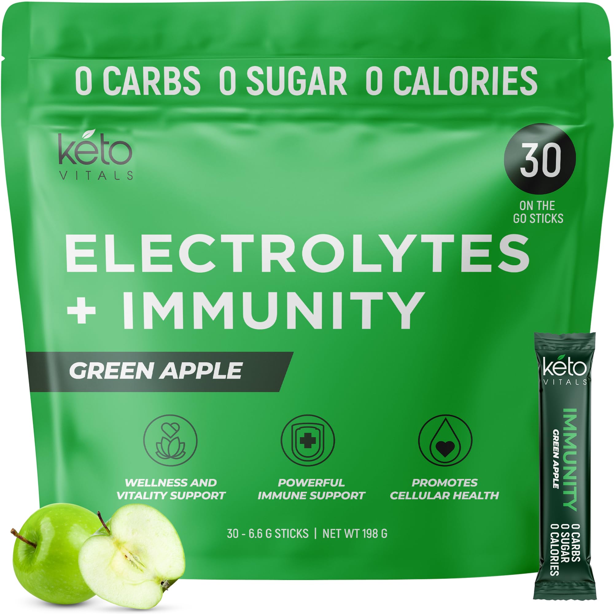 Amazon.com: Keto Vitals Immunity Sugar Free Electrolytes Powder